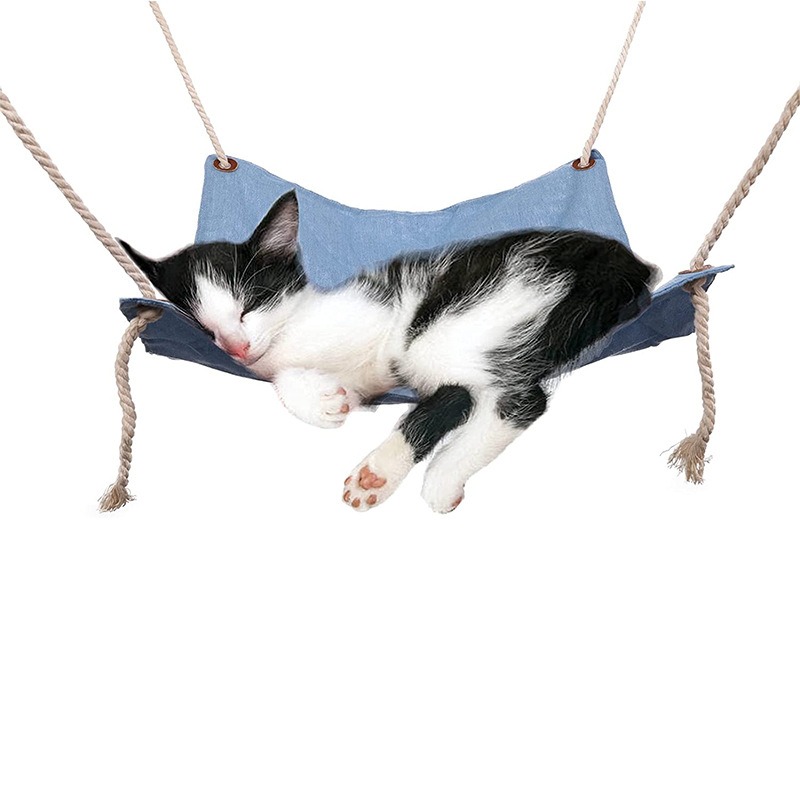 Hamaca colgante gris para gatos, jaula, columpio, nido de gatito, cama colgante, cama para dormir, hamaca para perros pequeños, hámster, hurón, loro, 2 uds.