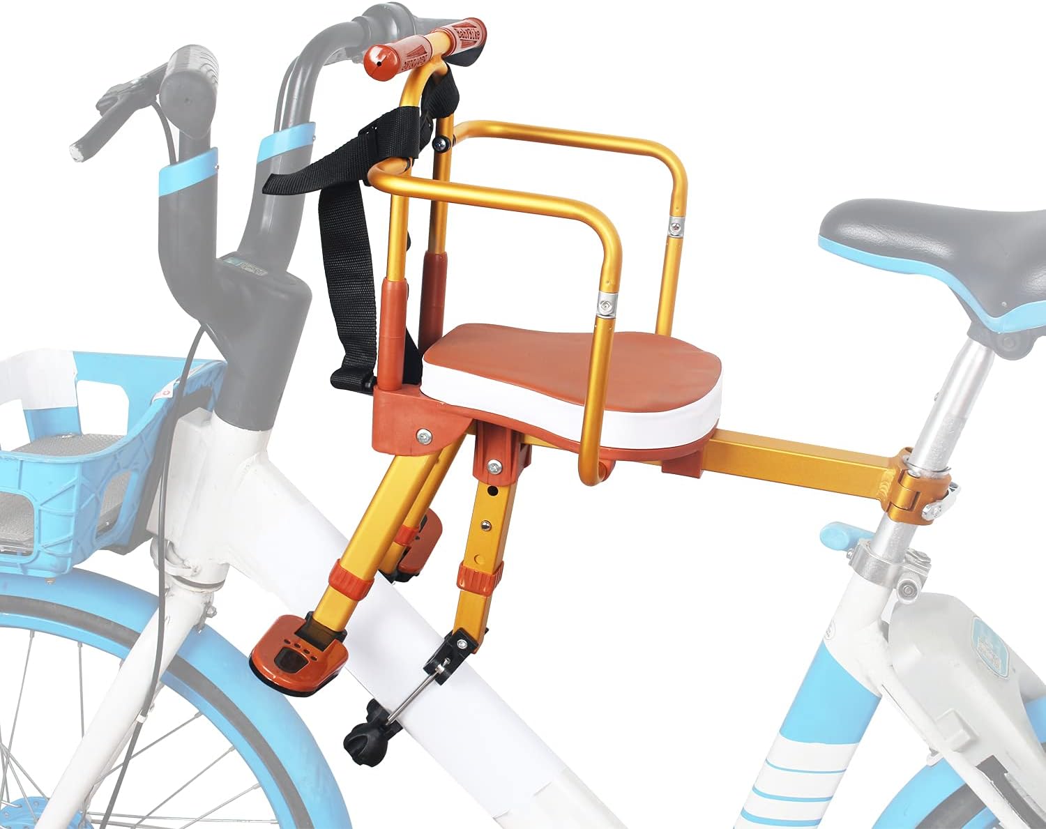 Niños Portabebe De Bicicleta Asiento Delantero Silla Porta Bebe
