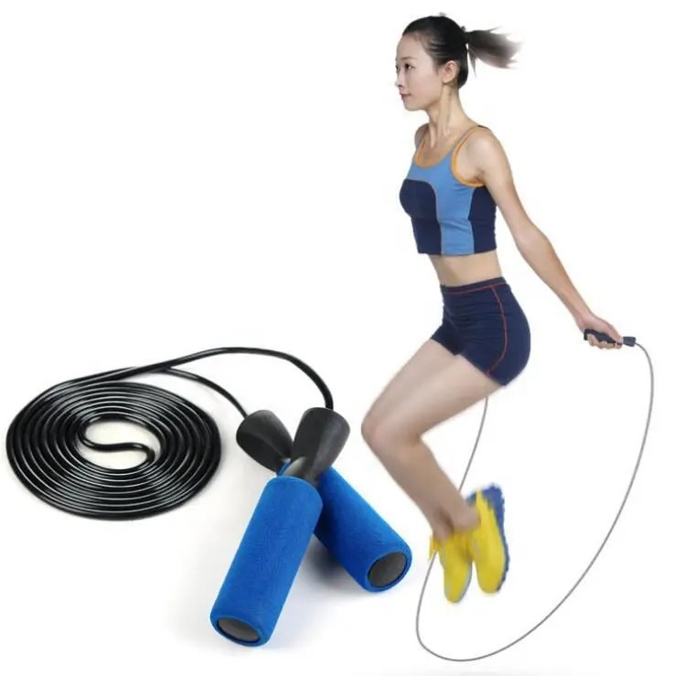 thumbnail image 5 of Cuerda para saltar Fitness Factor con longitud ajustable, cuerda para saltar sin enredos para entrenamiento en el gimnasio, crossfit, ejercicio físico, entrenamiento de resistencia..., 5 of 5