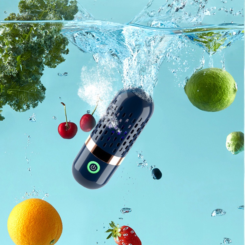 thumbnail image 2 of Máquina limpiadora de frutas y verduras, dispositivo limpiador de frutas, purificador de alimentos portátil con base de carga USB para limpiar frutas, verduras y carne, 2 of 5