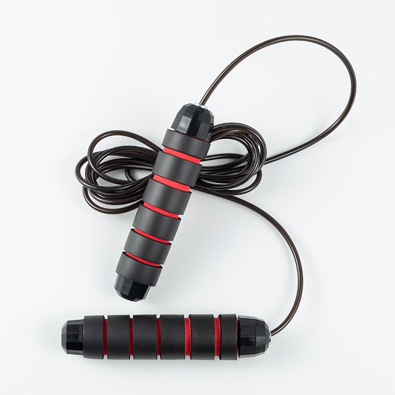thumbnail image 4 of Cuerda para saltar, asas cómodas fácilmente ajustables, cable de 100 pulgadas, rodamientos de bolas de acero ergonómicos y mango antideslizante, lo mejor para entrenamiento aeróbico de veloc, 4 of 5