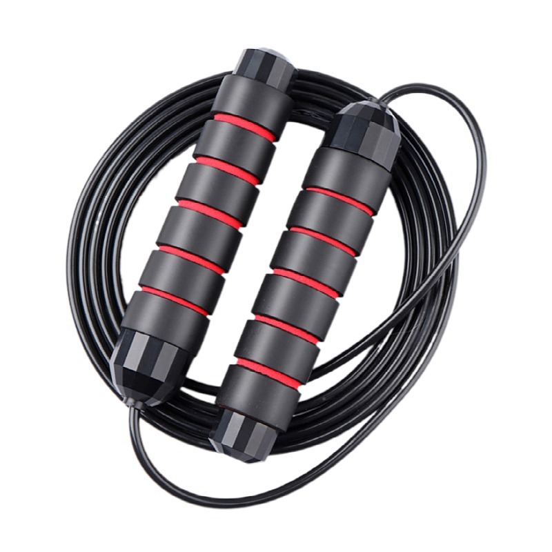 thumbnail image 2 of Cuerda para saltar, asas cómodas fácilmente ajustables, cable de 100 pulgadas, rodamientos de bolas de acero ergonómicos y mango antideslizante, lo mejor para entrenamiento aeróbico de veloc, 2 of 5