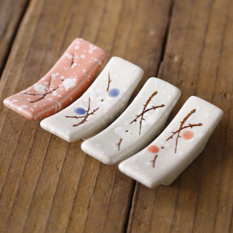 thumbnail image 2 of Juego de 8 Uds de estilo japonés, soporte de cerámica para palillos, vajilla de descanso, herramientas de cocina para Hotel, restaurante, familia, 2 of 4
