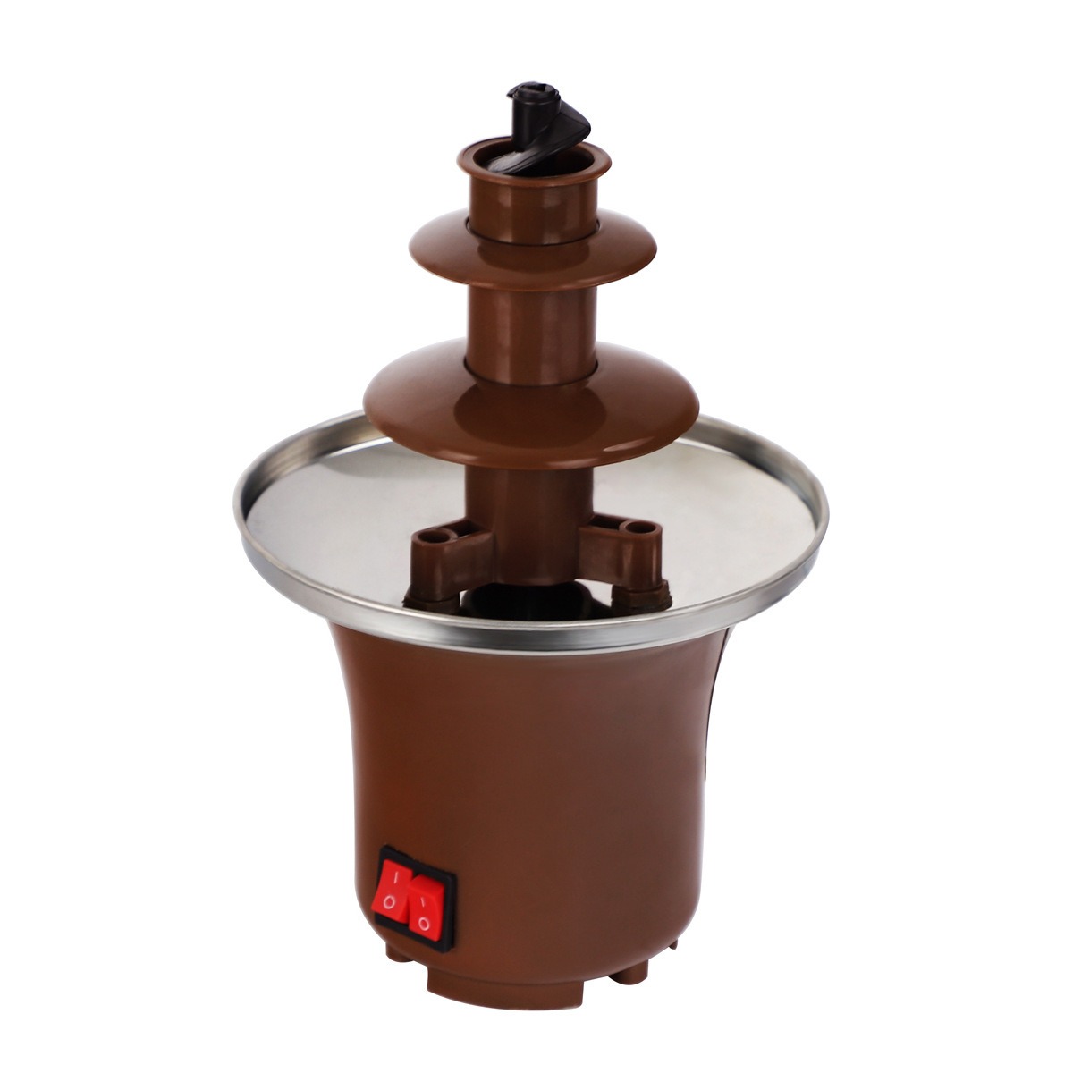 thumbnail image 3 of Fuente de fondue de chocolate YONGSHENG 110 V acero inoxidable 21 CM 14.5 CM, 3 of 4