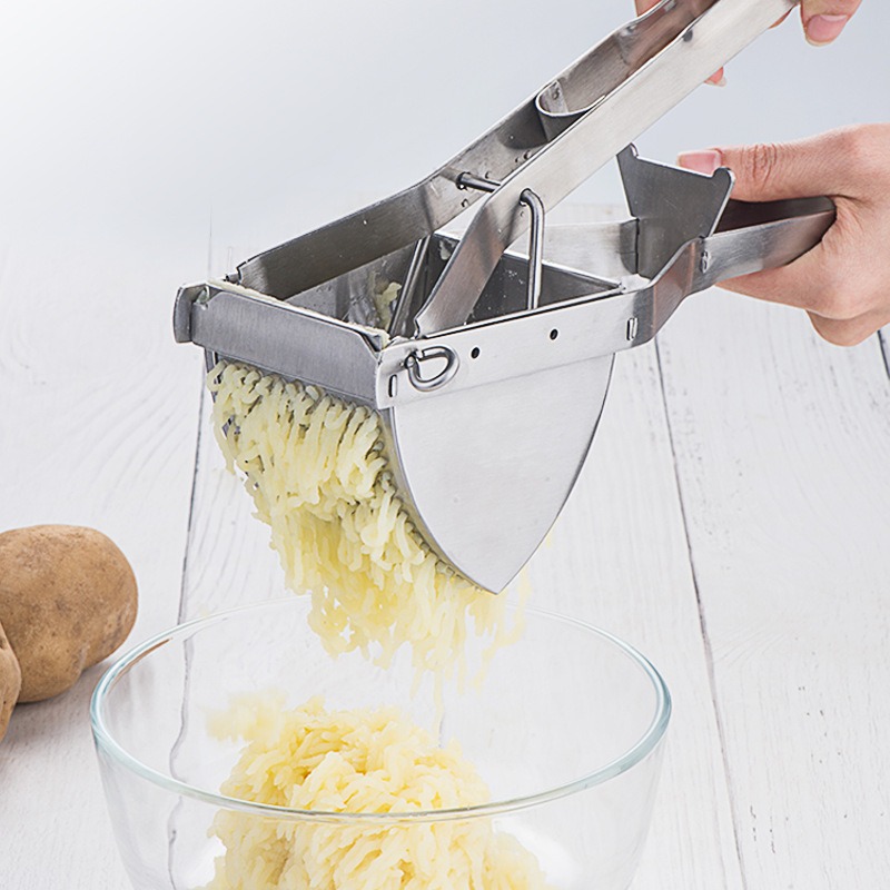 thumbnail image 5 of Triturador de patatas y herramienta de cocina de acero inoxidable de alta resistencia, utensilio de cocina para prensar y triturar para un puré de patatas perfecto, 5 of 5