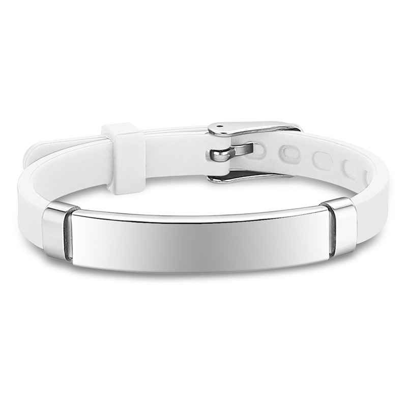 Pulsera deportiva impermeable de silicona de iones negativos, correa para la muñeca para electricidad estática del cuerpo humano