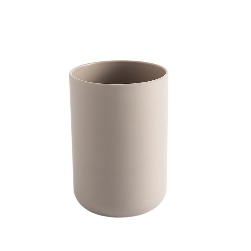 thumbnail image 2 of Vaso de plástico, vaso para cepillarse los dientes para baño (café gris blanco), 2 of 4