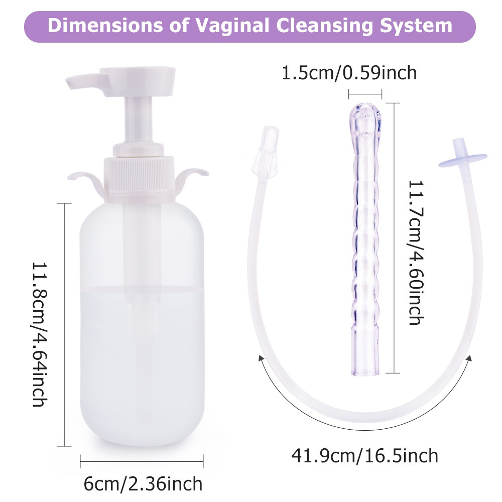 thumbnail image 4 of Sistema de limpieza vaginal natural de 300 ml, limpiador de ducha vaginal, kit de limpieza vaginal de ducha anal para limpieza/desintoxicación de colon, 4 of 4