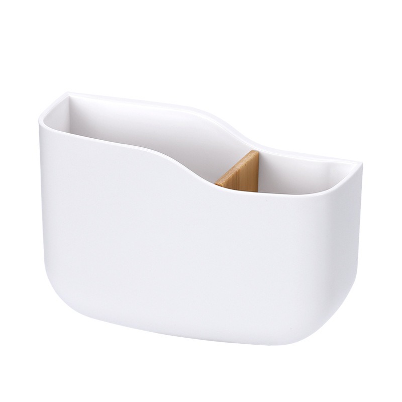 thumbnail image 1 of Soporte adhesivo para control remoto, soporte universal para controlador, caja organizadora de almacenamiento para montaje en pared, sin perforación, con ranura, mesita de noche para escrito, 1 of 4