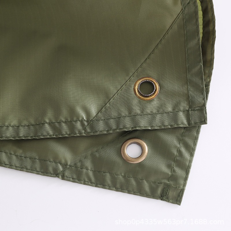 thumbnail image 2 of Poncho de lluvia con capucha YONGSHENG impermeable verde militar, 2 of 4