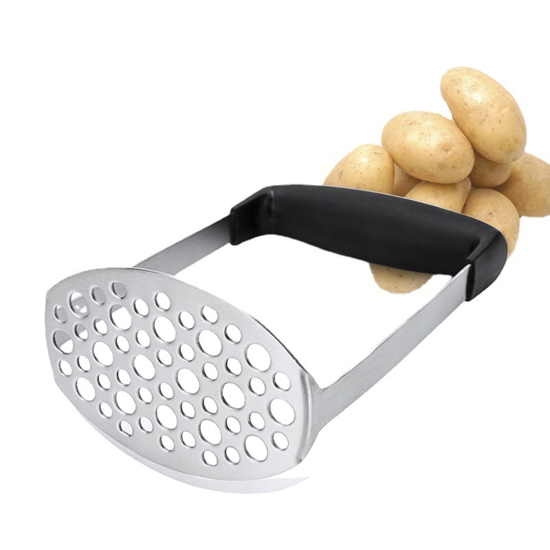 thumbnail image 3 of Prensa manual YONGSHENG machacador de patatas de acero inoxidable con mango de silicona, 3 of 4