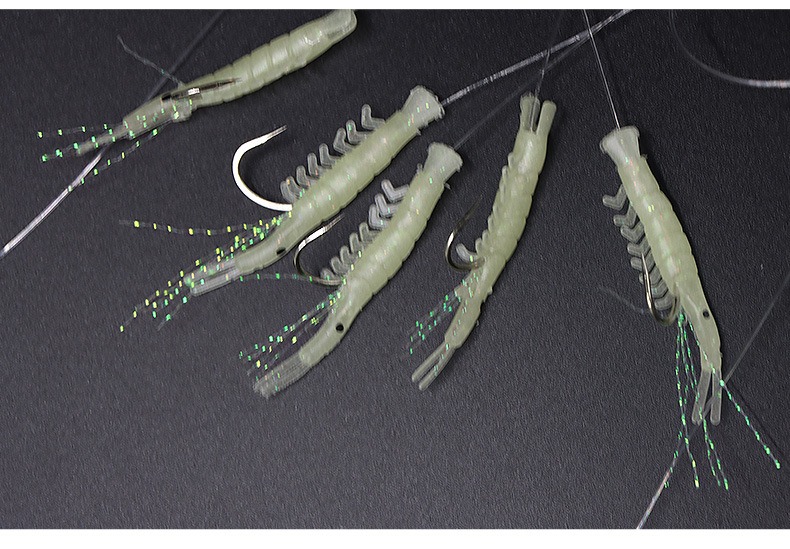 thumbnail image 4 of Aparejos de pesca luminosos que brillan en peces blandos/señuelos de camarones para agua salada/cebo de pesca de agua dulce, 4 of 4