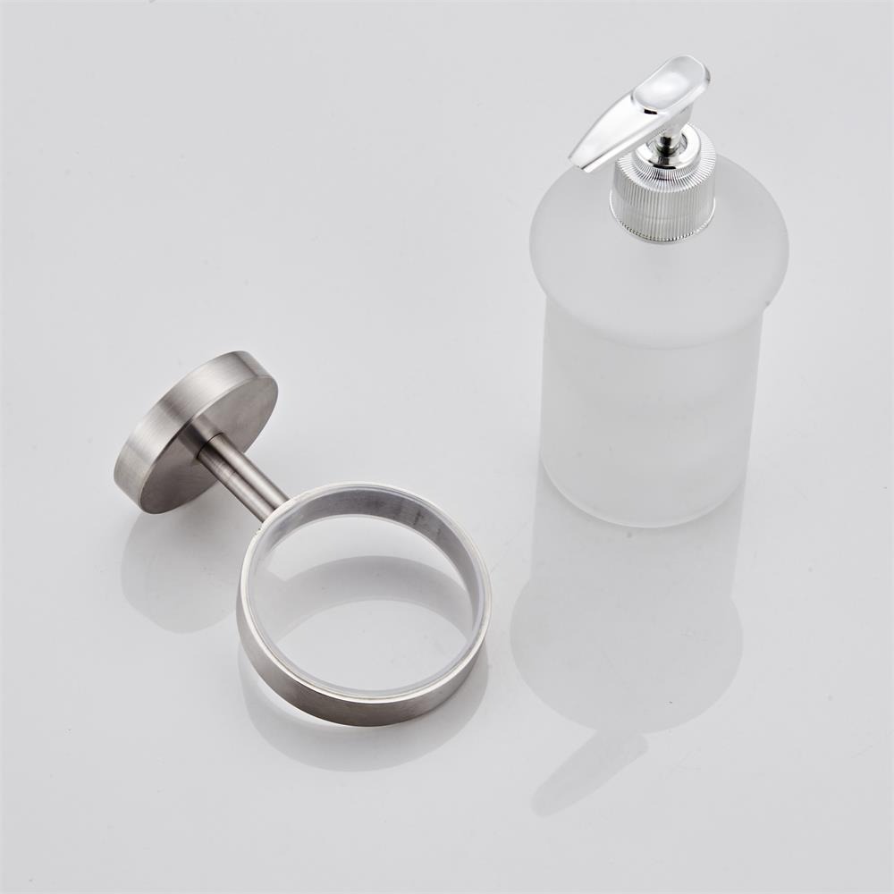 thumbnail image 4 of Dispensador DE jabón montado en la pared YONGSHENG DE ACERO INOXIDABLE 304 Con botella DE VIDRIO 180 ml, 4 of 4