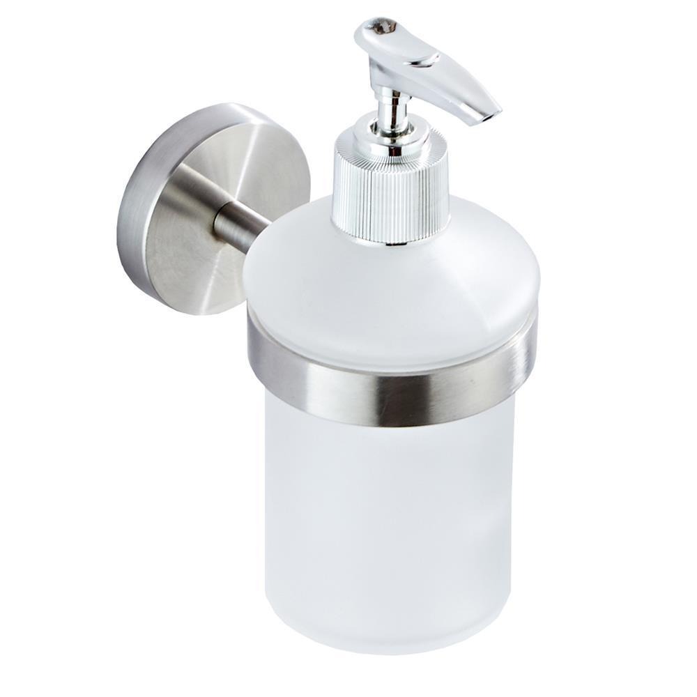 Dispensador DE jabón montado en la pared YONGSHENG DE ACERO INOXIDABLE 304 Con botella DE VIDRIO 180 ml
