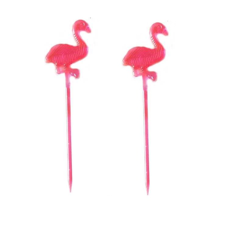 thumbnail image 1 of 50 palillos de plástico para cócteles, aperitivos, palillos de dientes de plástico para decoraciones y suministros de fiestas tropicales, 1 of 4