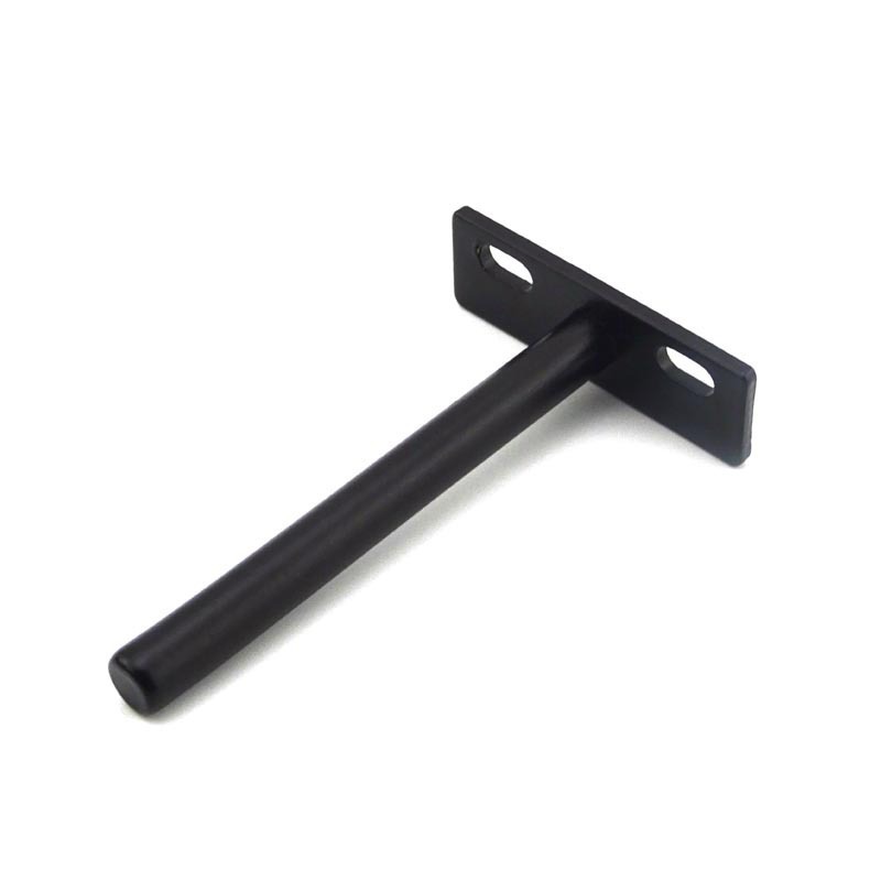 thumbnail image 3 of 4 soportes flotantes para estante de 4 pulgadas, soporte de soporte para estante ciego negro resistente, soportes ocultos para estante montado en la pared con tornillos y tapones de pared, 3 of 4
