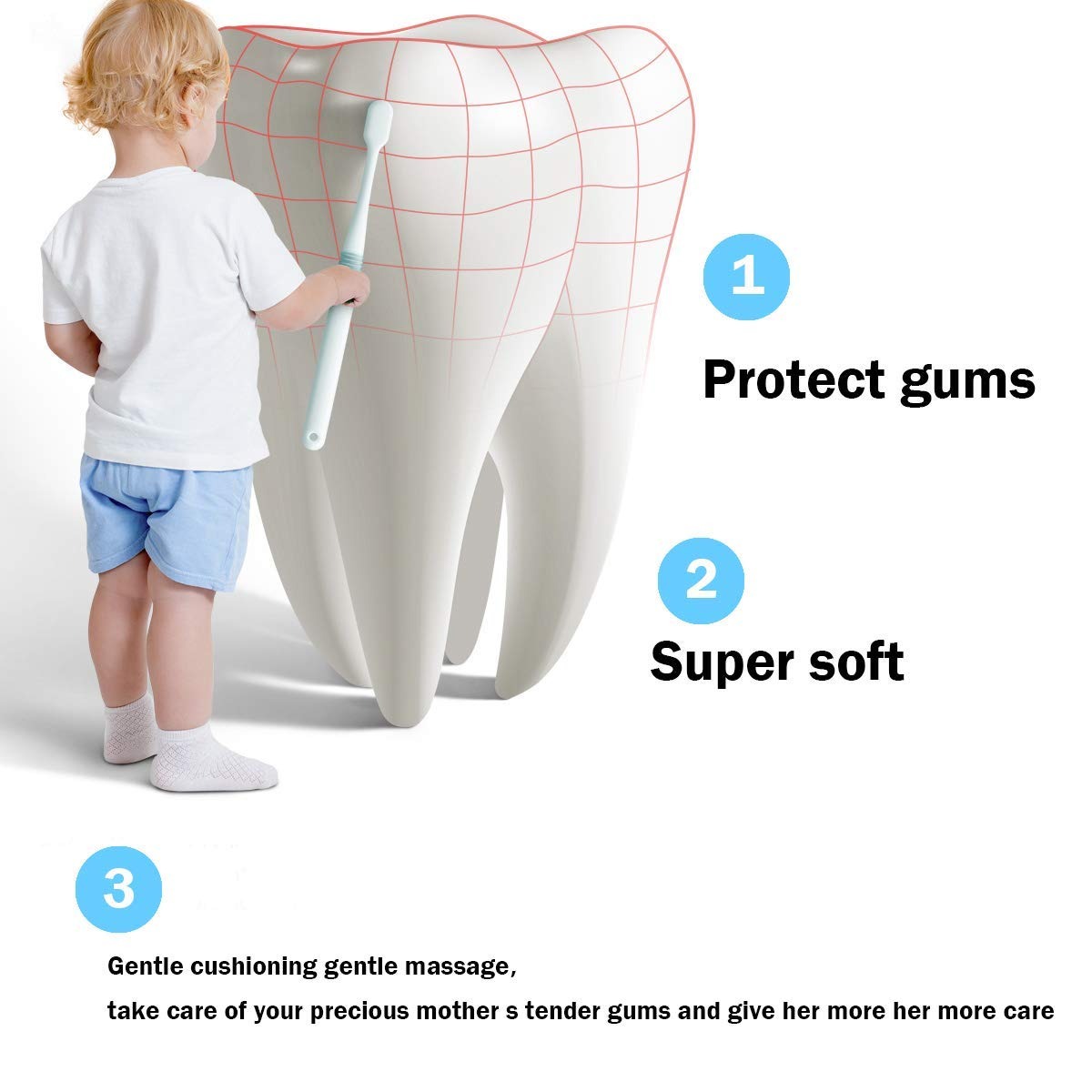 thumbnail image 3 of Cepillo de Dientes extra suave YONGSHENG Cerdas ultra suaves, 3 of 4
