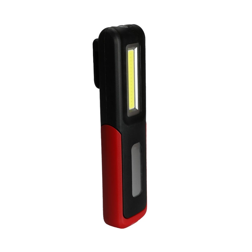 thumbnail image 2 of Lámpara de mano LED recargable, linterna de taller magnética portátil de bricolaje, potente luz de trabajo LED + COB con base magnética y gancho de 360° para, 2 of 3