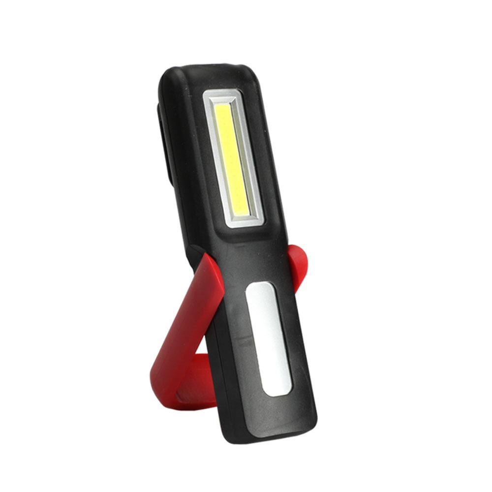 thumbnail image 1 of Lámpara de mano LED recargable, linterna de taller magnética portátil de bricolaje, potente luz de trabajo LED + COB con base magnética y gancho de 360° para, 1 of 3