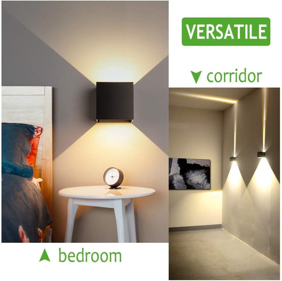 thumbnail image 2 of Aplique de pared LED YONGSHENG 12 W impermeable IP65 luz blanca cálida 3000 K, 2 of 4