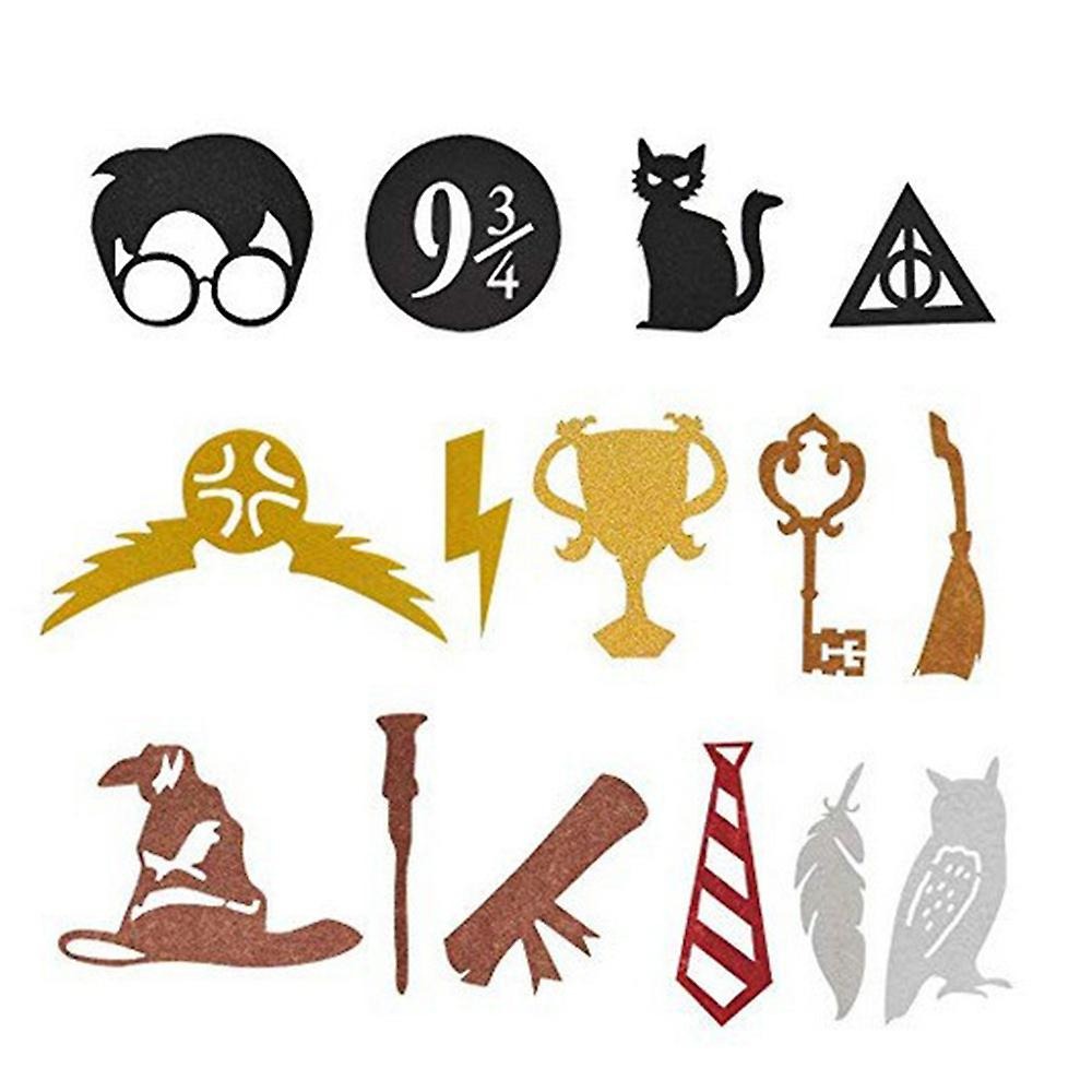 thumbnail image 3 of 49 unids/set Tema de Harry Potter Suministros de Decoración para Fiesta de Cumpleaños Conjunto de Globos Corbata Gafas Marco Banner Banderines Adorno para Pastel YONGSHENG, 3 of 3