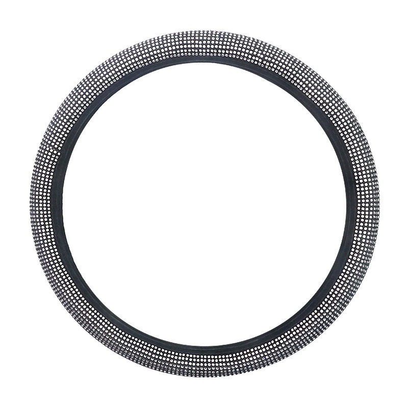 thumbnail image 2 of Funda para volante para mujer,Cubierta para volante con diamantes de cristal,Tipo universal 38 cm (Blanco), 2 of 4