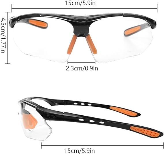 thumbnail image 2 of Gafas protectoras Gafas de sobreprotección de 1 pieza Protección ocular transparente Ligeras y confiables para entornos y actividades de trabajo, 2 of 4