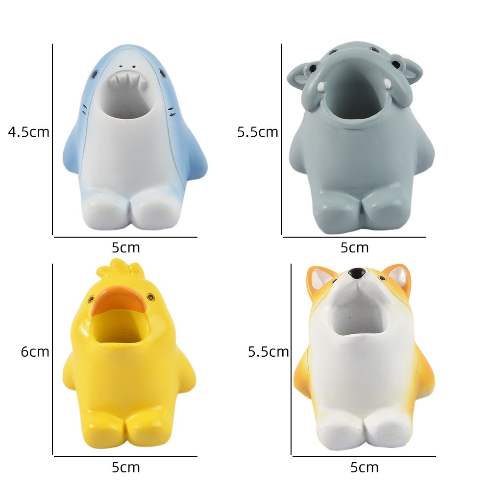 thumbnail image 3 of Portacepillos de dientes eléctrico con forma de Animal, portavelas decorativo para velas cónicas, figura de dibujos animados divertida en D, 1 ud., 3 of 3