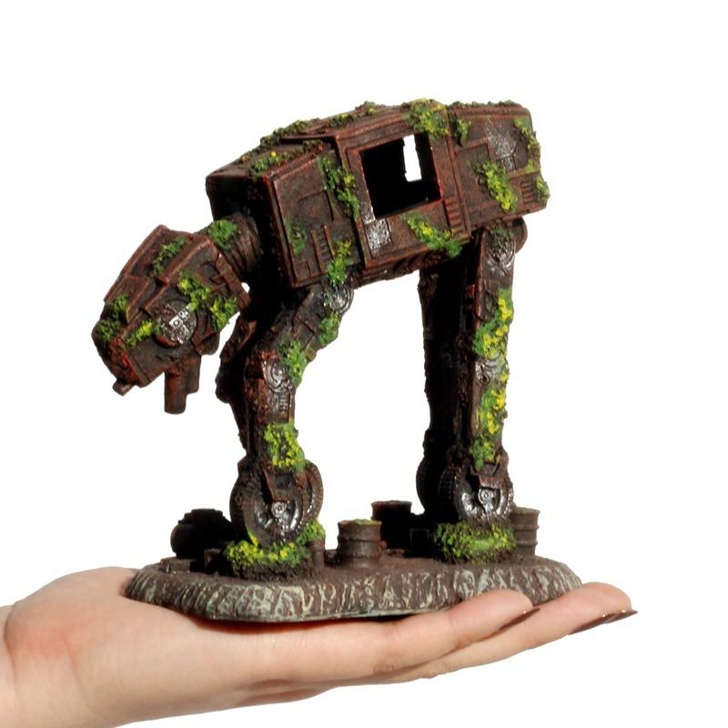 thumbnail image 1 of Decoración para pecera, robot para perros, adorno para acuario, juguetes de cueva oculta, accesorios de Star Wars (grande), 1 of 4