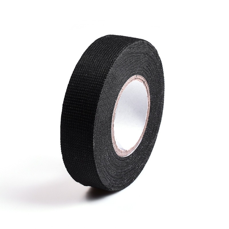 thumbnail image 1 of Cinta adhesiva aislante de tela de acetato YONGSHENG para coche negro 25mm x 15m 2 piezas, 1 of 2