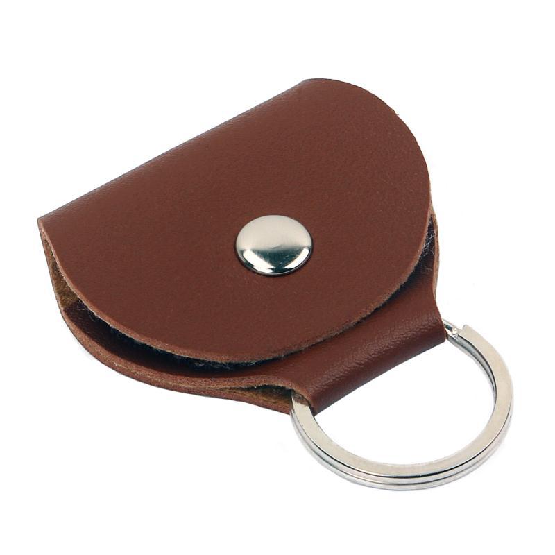 thumbnail image 5 of Púa de guitarra, 2 bolsillos de cuero para púa, bolsa para púa con soporte de cuero PU, 5 of 5