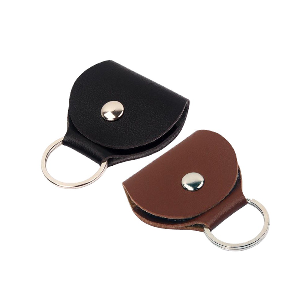 thumbnail image 1 of Púa de guitarra, 2 bolsillos de cuero para púa, bolsa para púa con soporte de cuero PU, 1 of 5