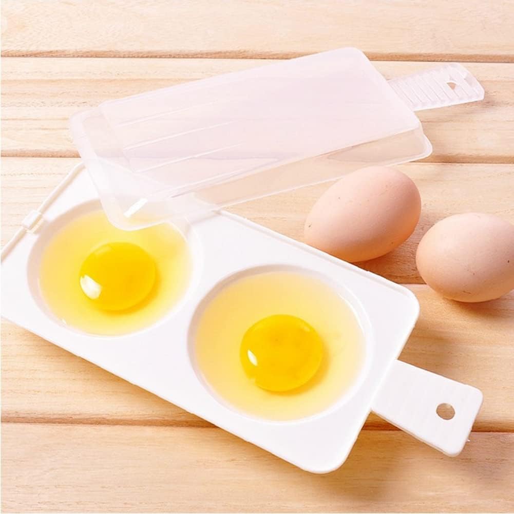 thumbnail image 1 of Hervidor de huevos para microondas, hervidor de huevos para huevos escalfados, bonitos aparatos de cocina para hervir huevos rápidos con doble huevo, 1 of 5