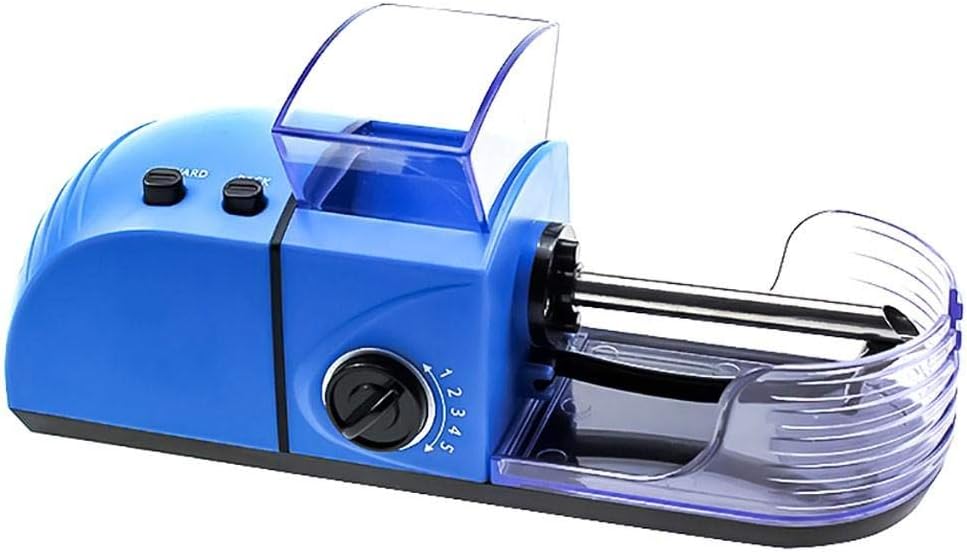 Azul - Rodillo de cigarrillo eléctrico portátil de 8 mm Rodillo de cigarrillo automático Rodillo de cigarrillo de inyección automática Rodillo de cigarrillo eléctrico automático Rodillo de c