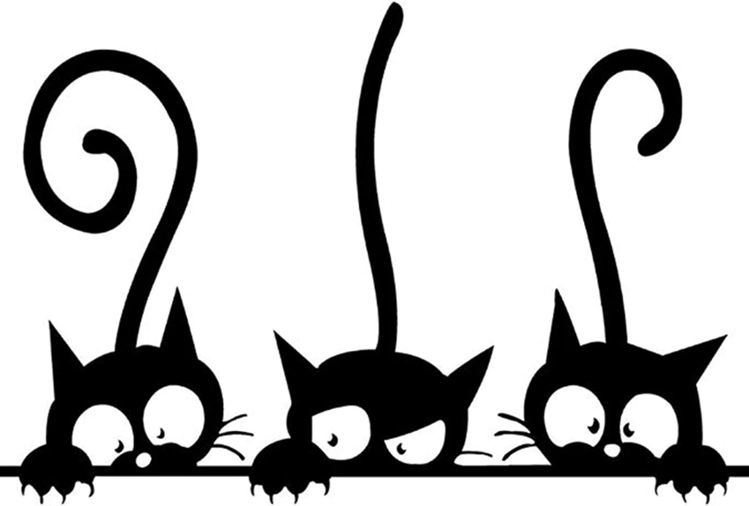 thumbnail image 5 of Lindo tema animal etiqueta de la pared decoración etiqueta de la pared papel tapiz de cocina pegatinas de gato adorables para la habitación de los niños conjunto de decoración del aula de vi, 5 of 5
