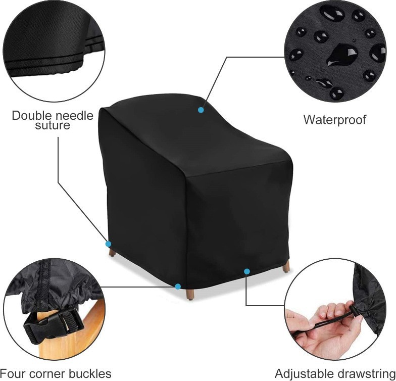 thumbnail image 3 of Funda para silla de 2 piezas, 420D (89*97*79/48 CM), 3 of 5