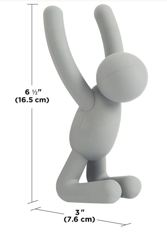 thumbnail image 2 of Juego de 3 tapices de pared (gris/blanco/gris oscuro): colgadores de pared decorativos para abrigos, bufandas, bolsos, mochilas, maletines, etc., 2 of 5
