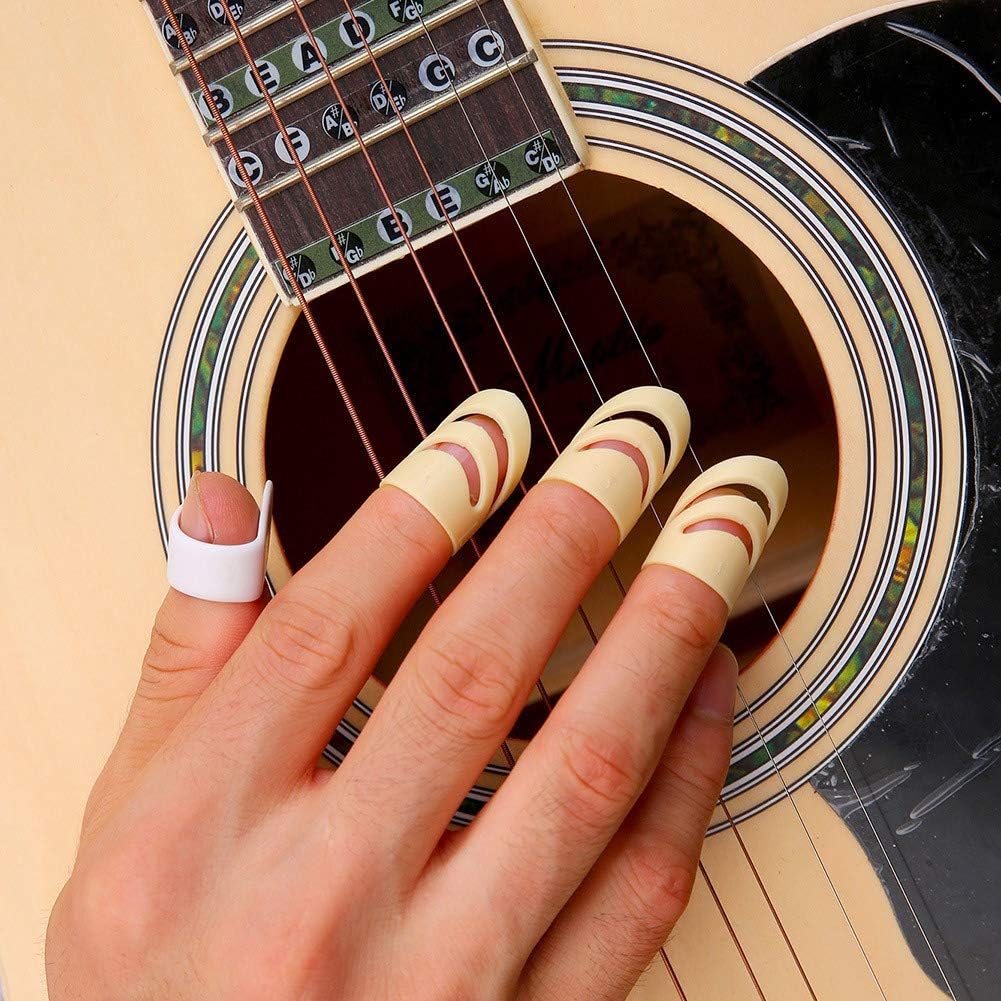 thumbnail image 5 of 6 piezas, guitarra de cuerdas de acero beige y guitarra clásica con punteo., 5 of 5