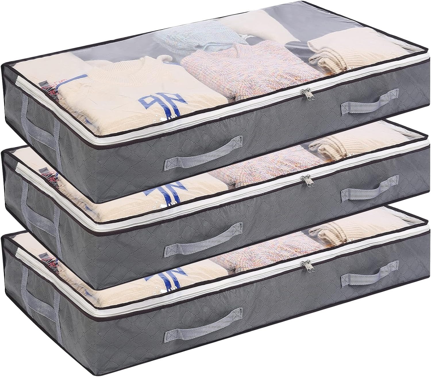 Bolsas de almacenamiento debajo de la cama YONGSHENG bolsa de ropa plegable contenedores de gran capacidad 3 uds.