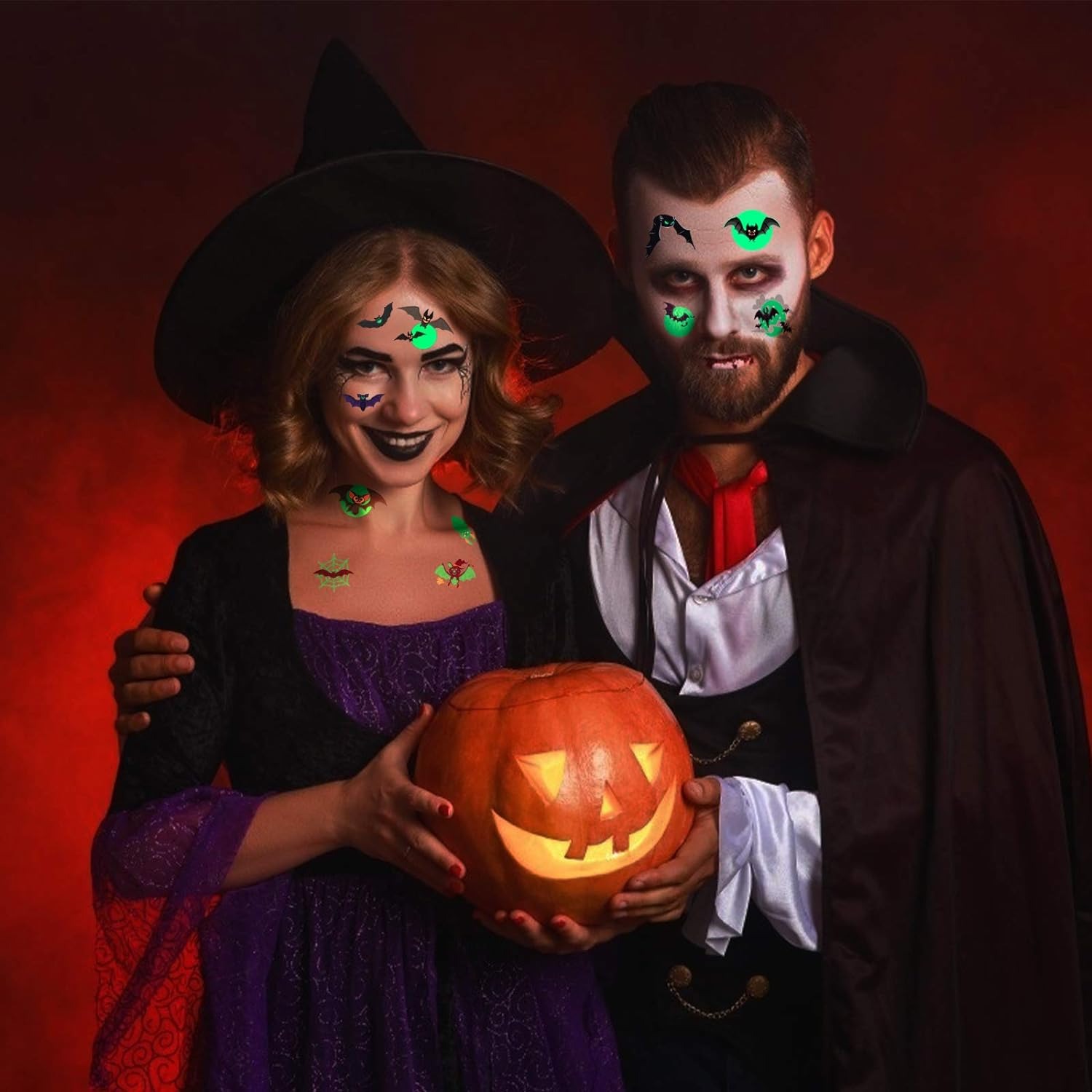 thumbnail image 5 of 10PCS Tatuajes de Murciélagos YONGSHENG Halloween Pegatinas que Brillan en la Oscuridad, 5 of 5