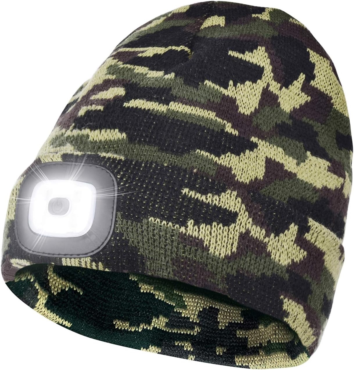 thumbnail image 1 of Gorro con Luz LED YONGSHENG Recargable Unisex Verde Camuflaje, 1 of 5