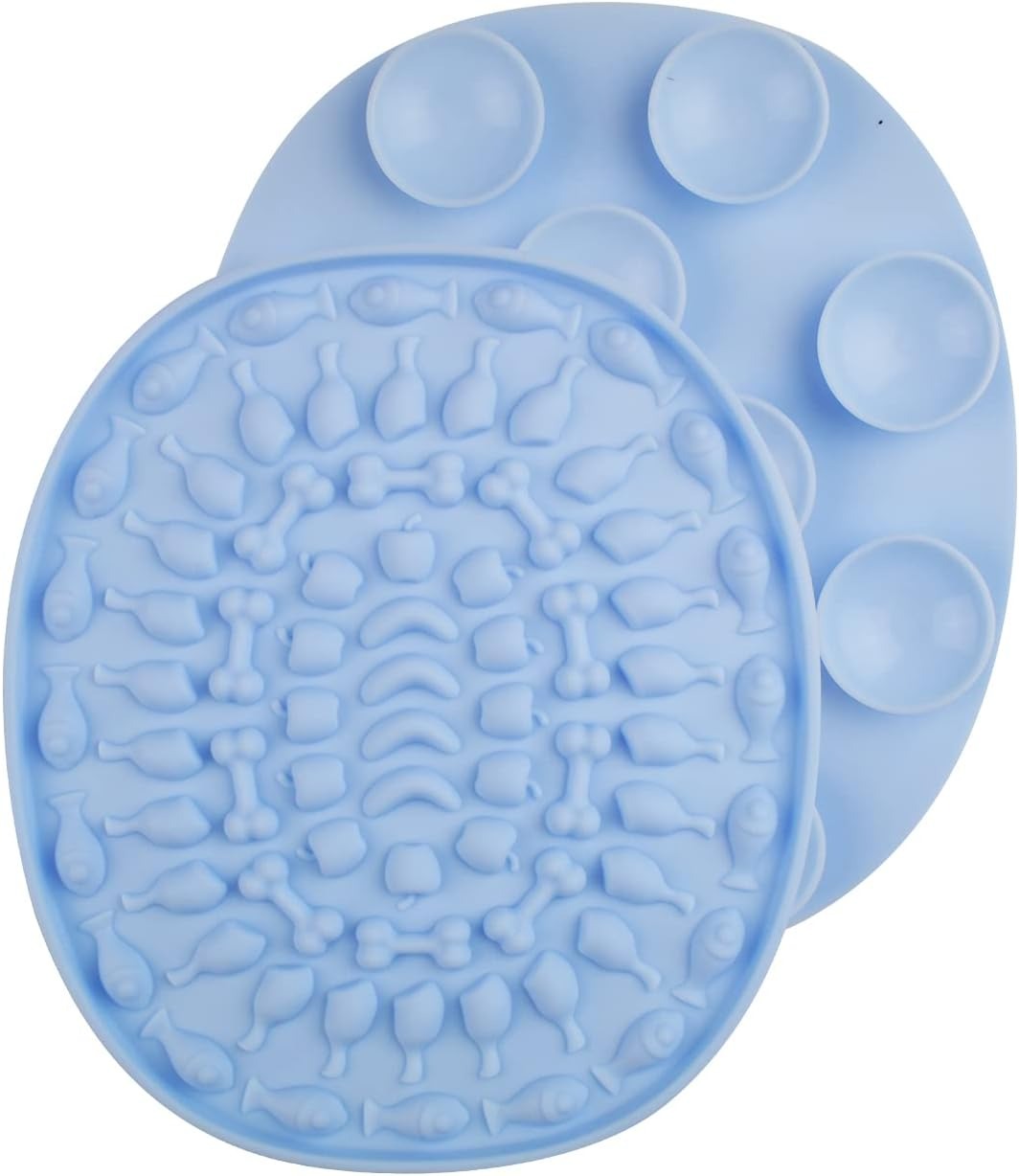 thumbnail image 1 of Alfombrilla para lamer perros, alfombrilla de baño de silicona para perros, almohadilla para lamer, dispositivo de distracción de alimentación lenta con ventosas para entrenamiento de aseo y, 1 of 5