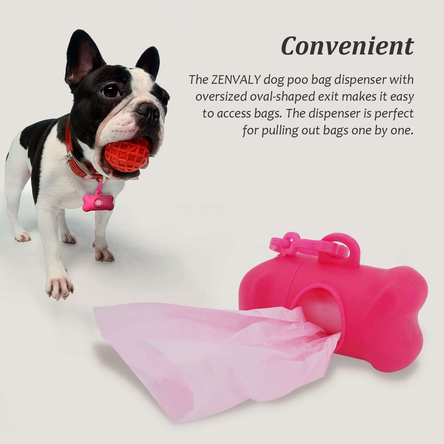 thumbnail image 5 of Dispensador de Bolsas para Excrementos de Perro YONGSHENG Rosa, 5 of 5