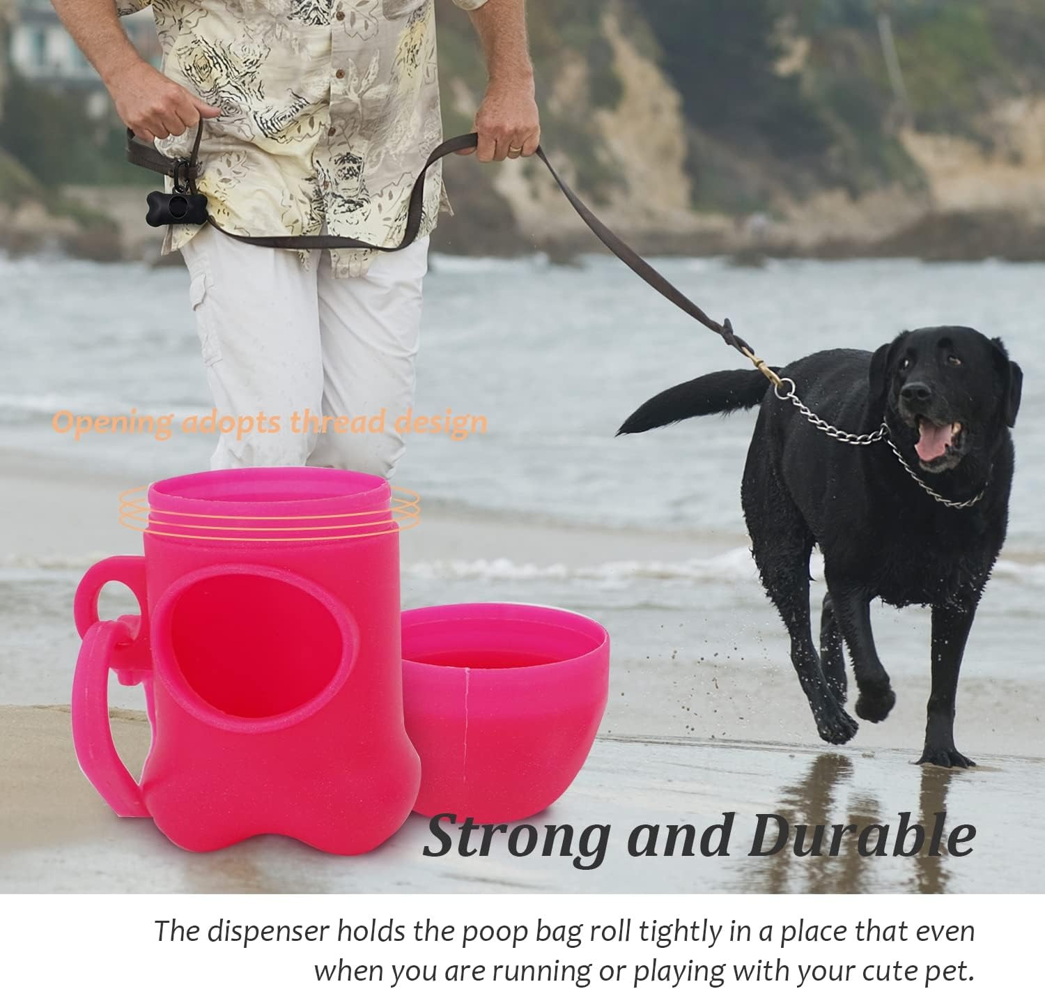 thumbnail image 3 of Dispensador de Bolsas para Excrementos de Perro YONGSHENG Rosa, 3 of 5
