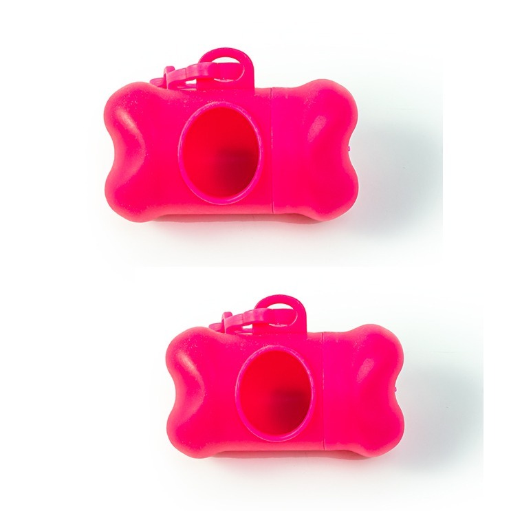 Dispensador de Bolsas para Excrementos de Perro YONGSHENG Rosa