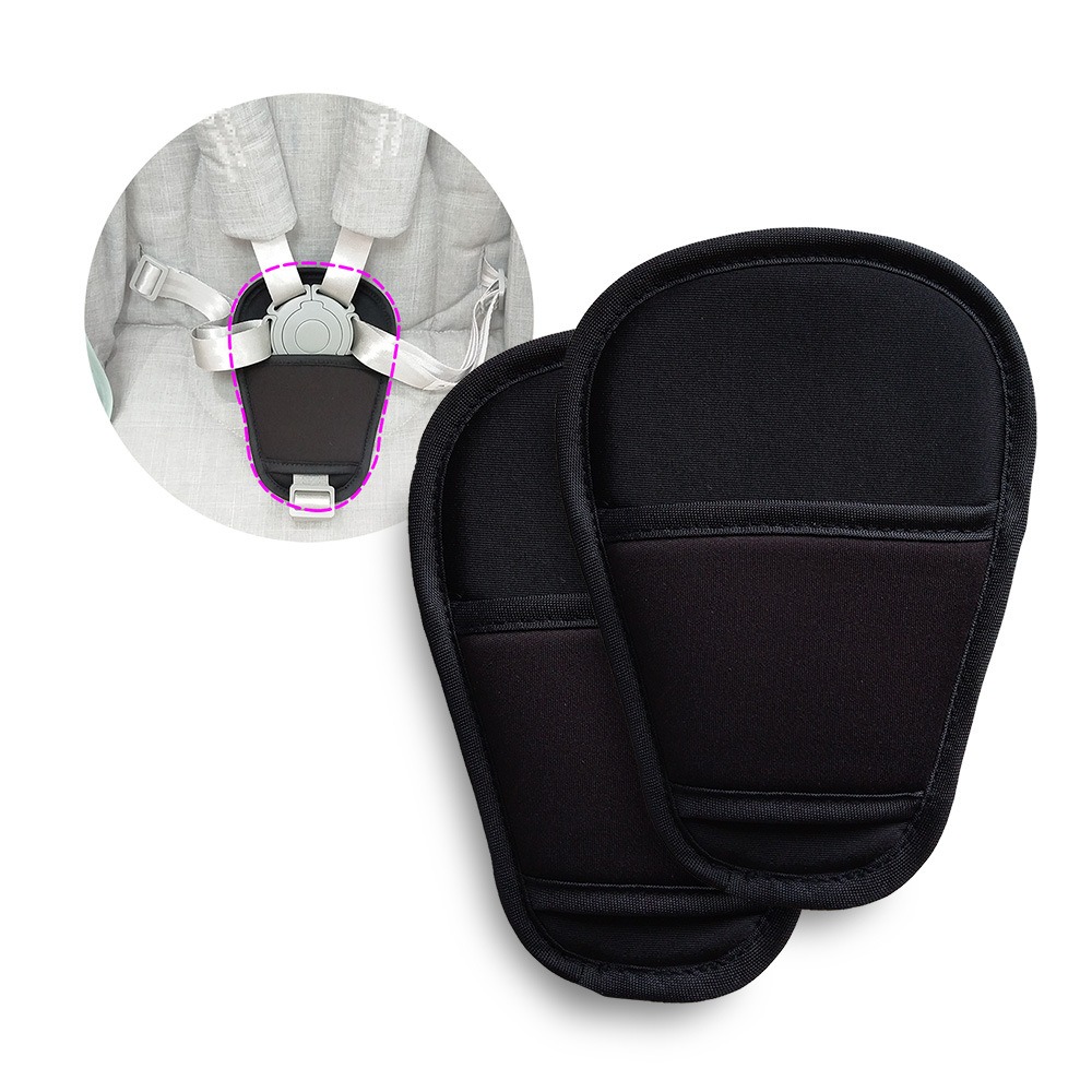 2 piezas de cojín para cinturón de seguridad para niños, cochecito, asiento de coche, trona para bebé, cojín para la entrepierna