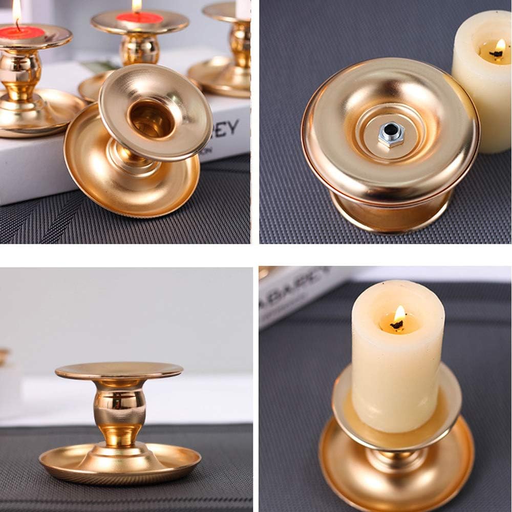 thumbnail image 4 of Candelabro YONGSHENG 2 Piezas Latón Dorado Metal, 4 of 4