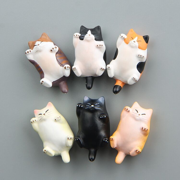 thumbnail image 3 of Paquete de 6 imanes para nevera YONGSHENG forma de gato, 3 of 4