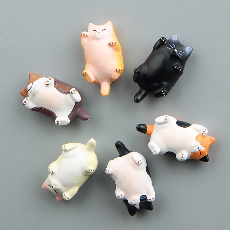 thumbnail image 2 of Paquete de 6 imanes para nevera YONGSHENG forma de gato, 2 of 4