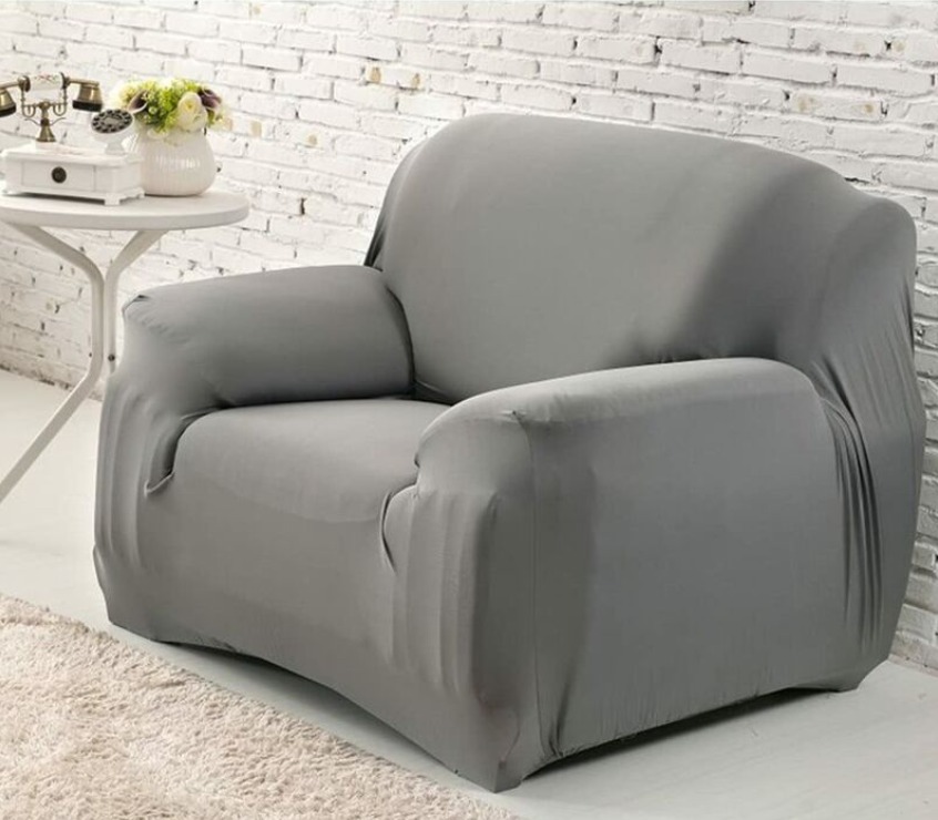 thumbnail image 2 of Funda elástica blanca para sillón de sofá, decoración para sala de estar, fundas y protectores de sofá a prueba de polvo, color blanco, 2 of 5